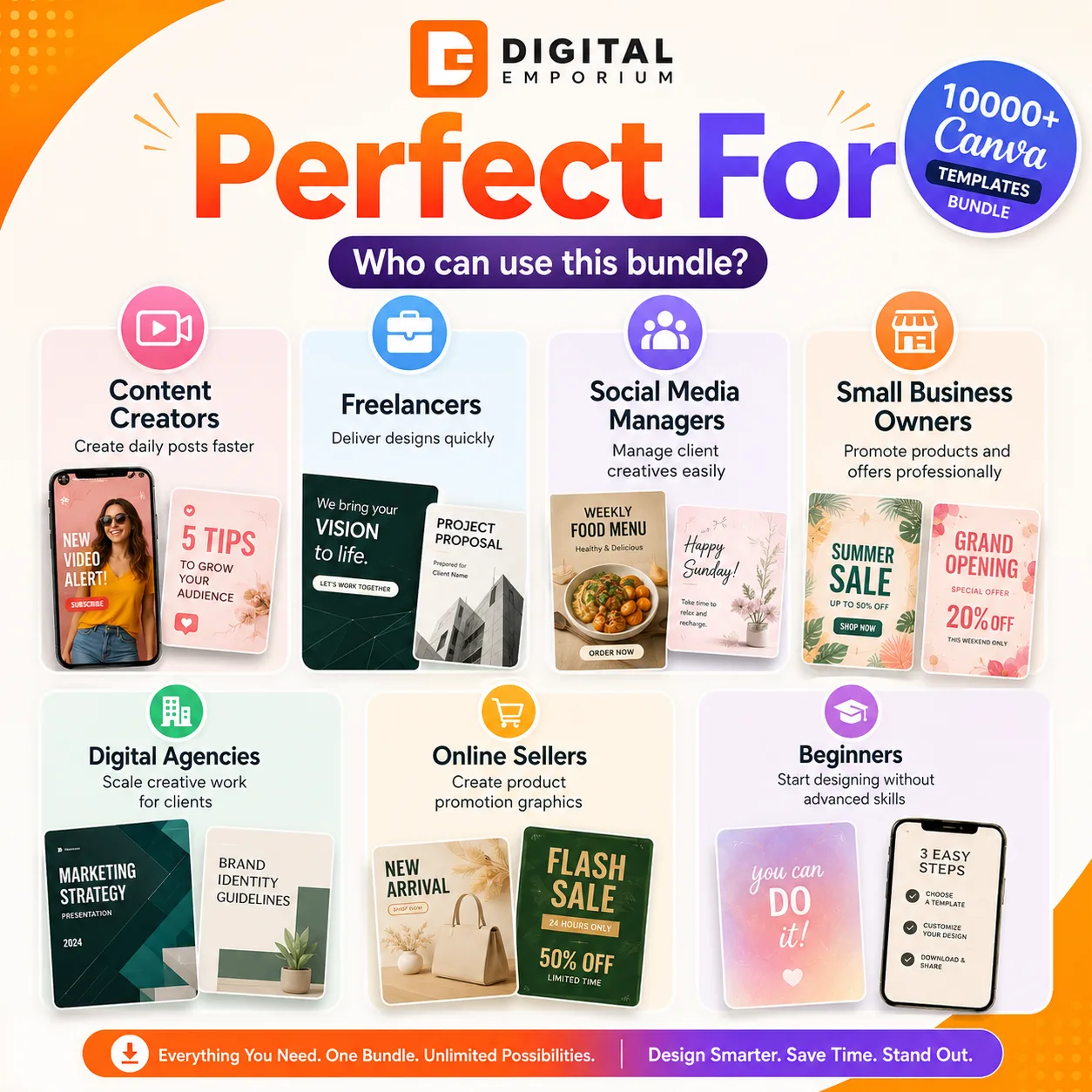 10000+ Canva Templates Bundle preview 1