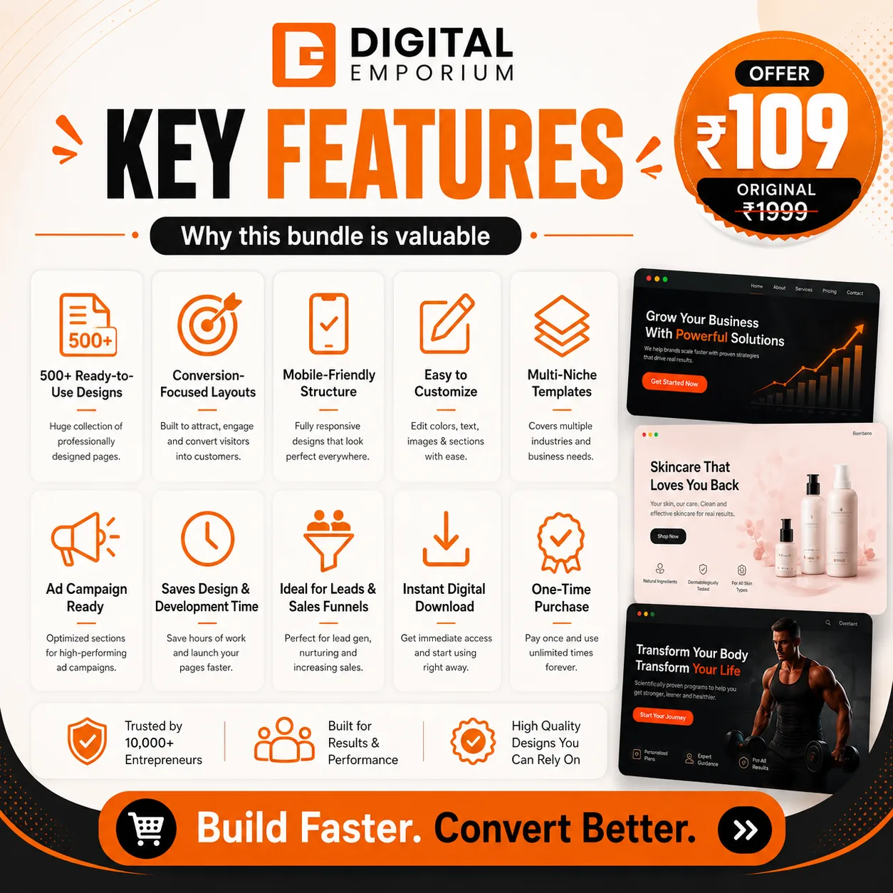 500+ High Conversion Landing Pages Bundle preview 4