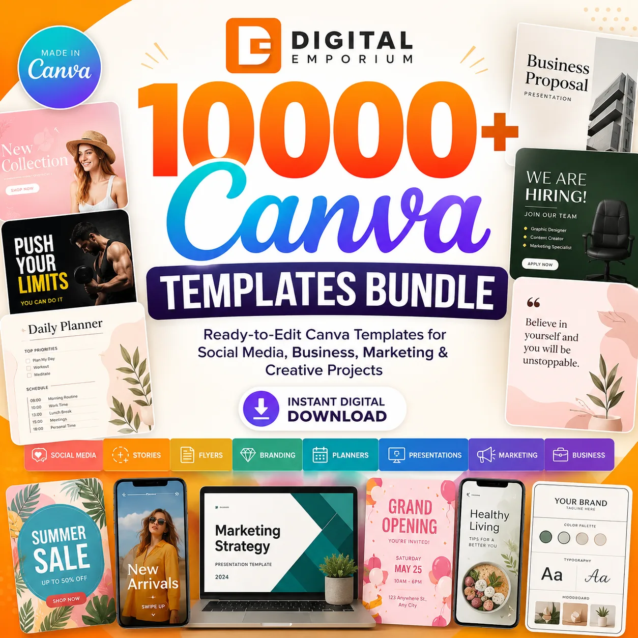 10000+ Canva Templates Bundle preview 3