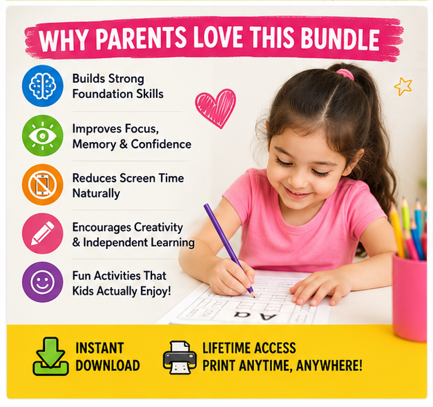 6000+ Kids Activity Worksheets Bundle (Printable & Educational) preview 3