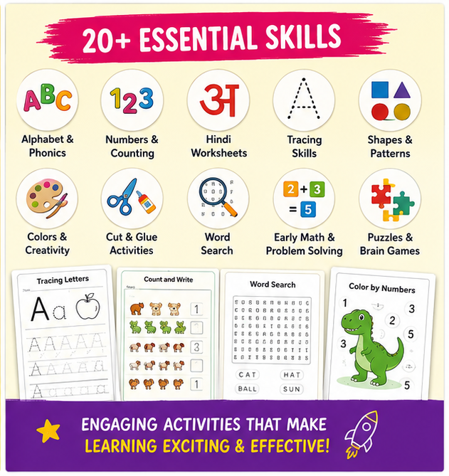 6000+ Kids Activity Worksheets Bundle (Printable & Educational) preview 2