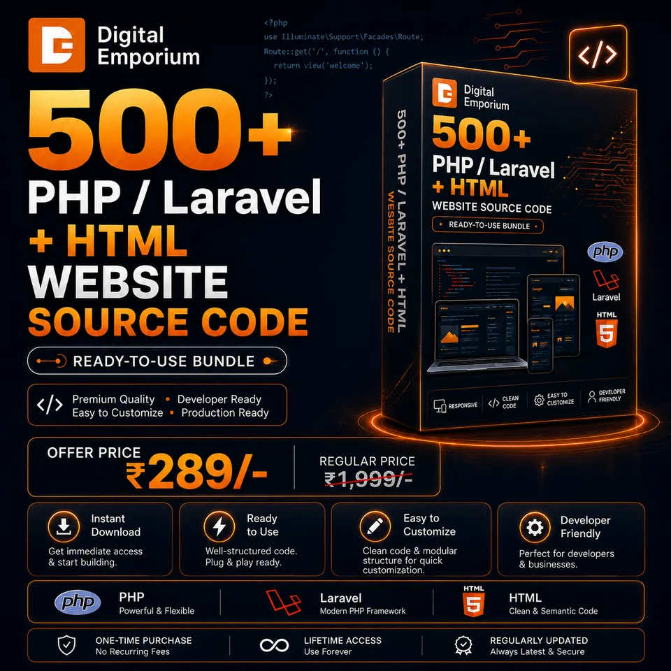 500+ Responsive Website Templates Bundle (All Categories) preview 1