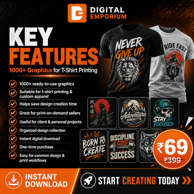 1000+ Graphics for T-Shirt Printing Bundle preview 3