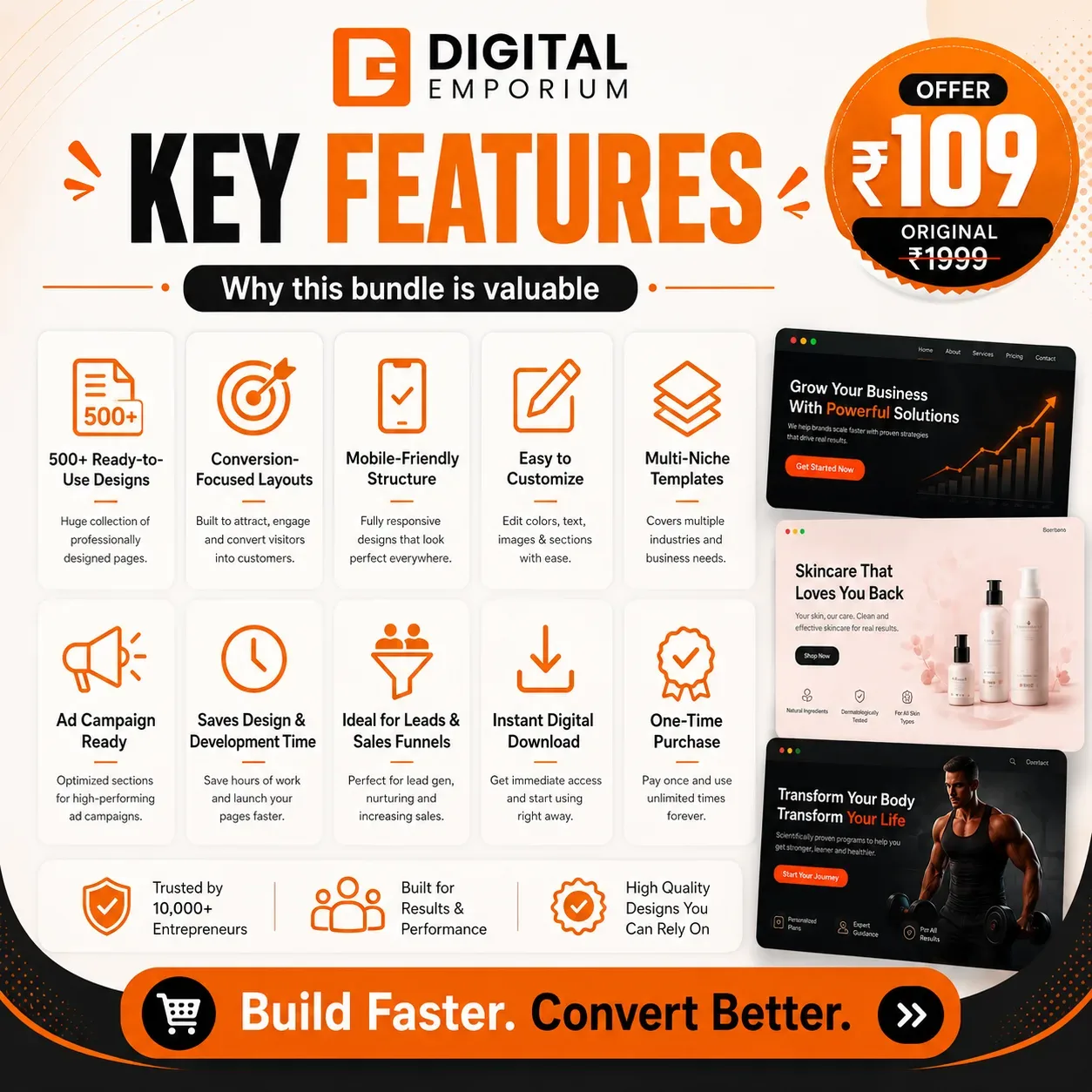 500+ High Conversion Landing Pages Bundle preview 4