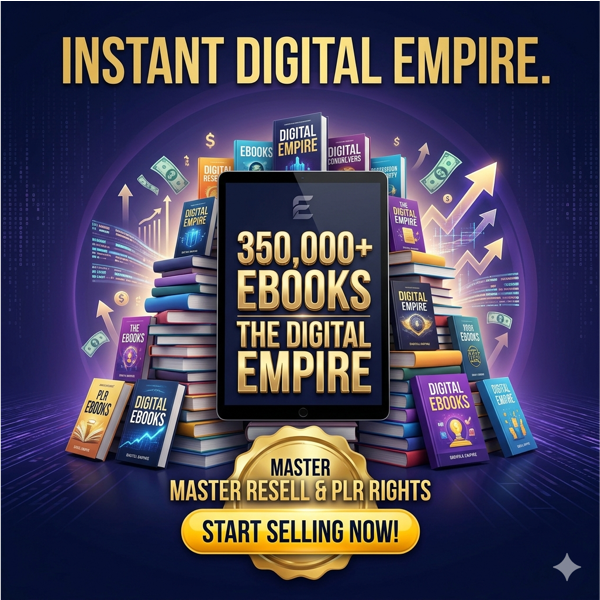 300,000+ Resellable eBooks Mega Bundle (PLR & MRR Included) preview 1