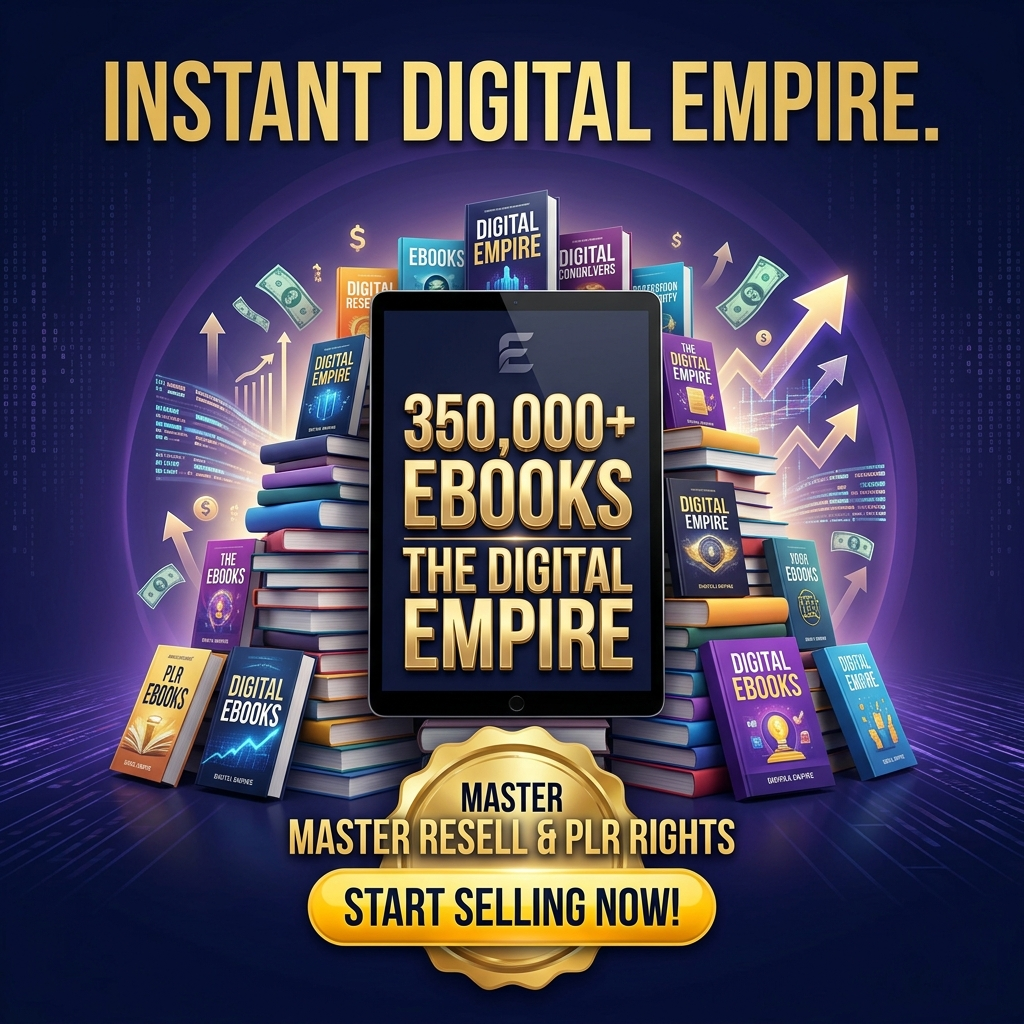 300,000+ Resellable eBooks Mega Bundle (PLR & MRR Included)